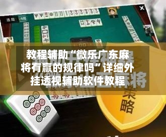 教程辅助“微乐广东麻将有赢的规律吗	”详细外挂透视辅助软件教程-第2张图片