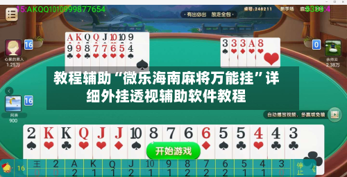 教程辅助“微乐海南麻将万能挂	”详细外挂透视辅助软件教程-第1张图片