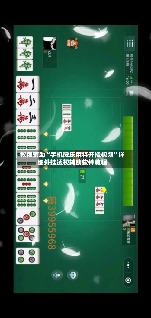 教程辅助“手机微乐麻将开挂视频”详细外挂透视辅助软件教程-第1张图片