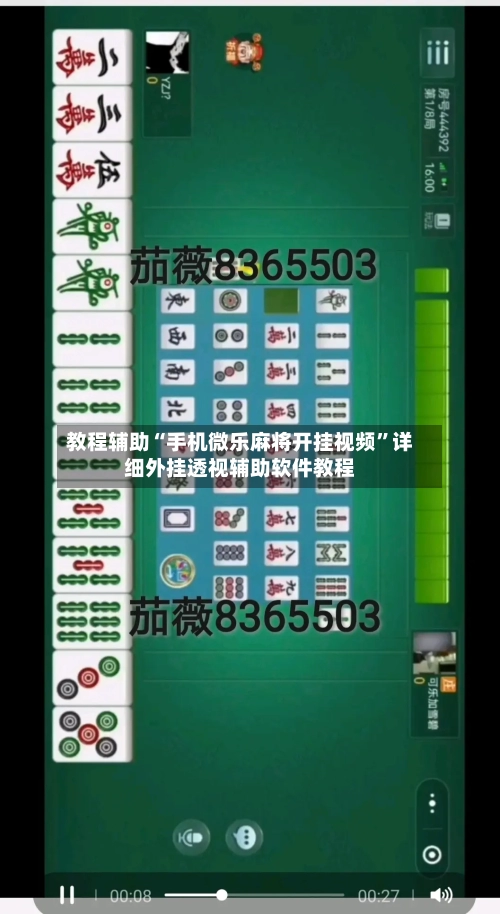 教程辅助“手机微乐麻将开挂视频”详细外挂透视辅助软件教程-第3张图片