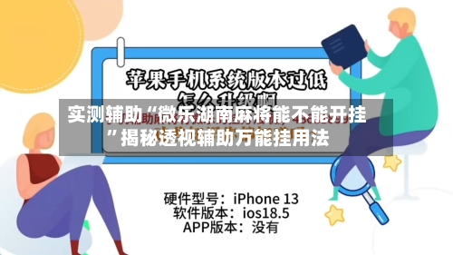 实测辅助“微乐湖南麻将能不能开挂”揭秘透视辅助万能挂用法-第2张图片