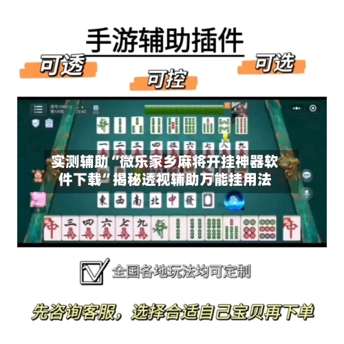 实测辅助“微乐家乡麻将开挂神器软件下载”揭秘透视辅助万能挂用法-第2张图片