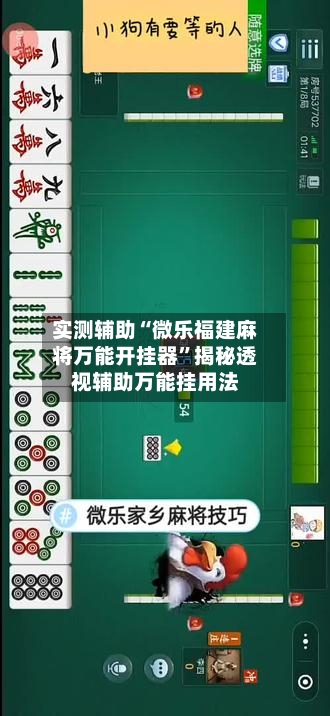 实测辅助“微乐福建麻将万能开挂器”揭秘透视辅助万能挂用法-第2张图片