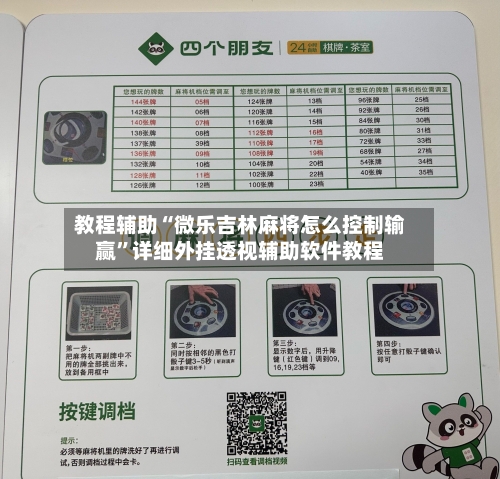 教程辅助“微乐吉林麻将怎么控制输赢	”详细外挂透视辅助软件教程-第1张图片