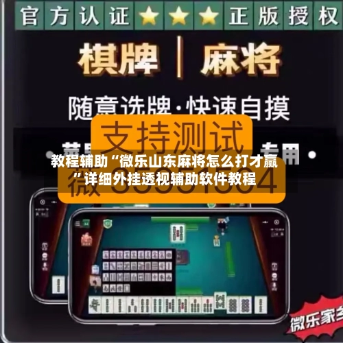 教程辅助“微乐山东麻将怎么打才赢	”详细外挂透视辅助软件教程-第1张图片