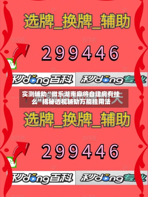 实测辅助“微乐湖南麻将自建房有挂么”揭秘透视辅助万能挂用法-第2张图片