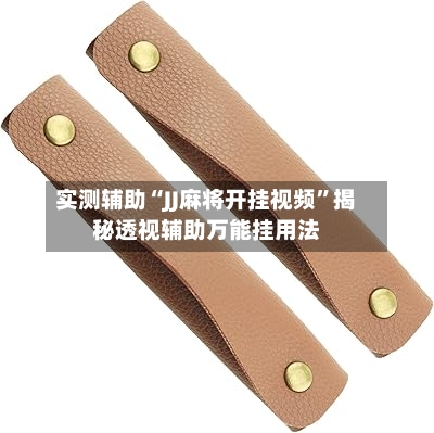 实测辅助“JJ麻将开挂视频	”揭秘透视辅助万能挂用法-第1张图片