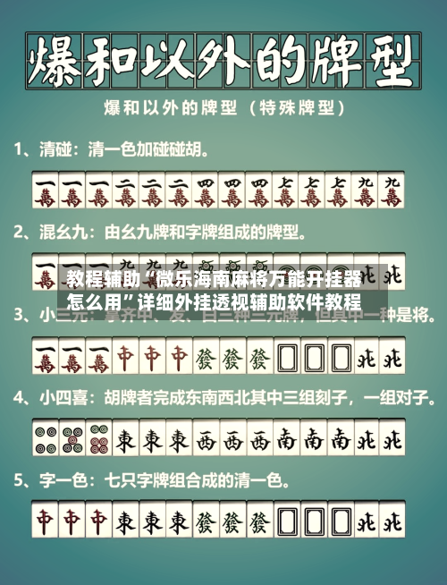 教程辅助“微乐海南麻将万能开挂器怎么用”详细外挂透视辅助软件教程-第3张图片