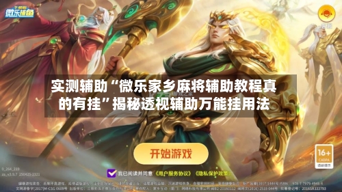 实测辅助“微乐家乡麻将辅助教程真的有挂”揭秘透视辅助万能挂用法-第1张图片