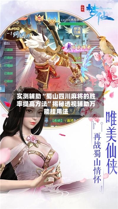 实测辅助“蜀山四川麻将的胜率提高方法”揭秘透视辅助万能挂用法-第2张图片