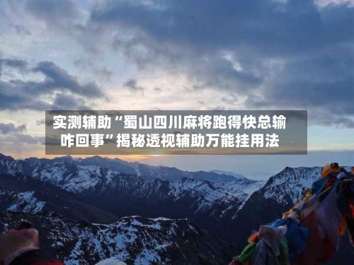实测辅助“蜀山四川麻将跑得快总输咋回事	”揭秘透视辅助万能挂用法-第1张图片