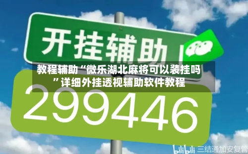 教程辅助“微乐湖北麻将可以装挂吗	”详细外挂透视辅助软件教程-第3张图片