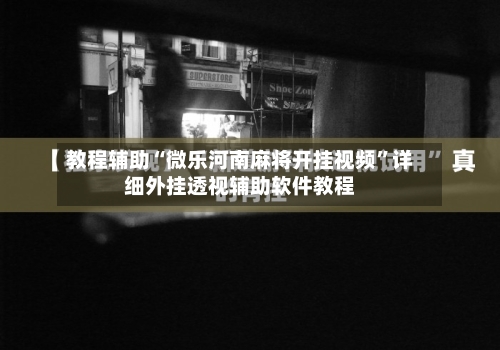 教程辅助“微乐河南麻将开挂视频”详细外挂透视辅助软件教程-第2张图片