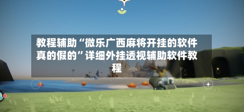 教程辅助“微乐广西麻将开挂的软件真的假的”详细外挂透视辅助软件教程-第2张图片