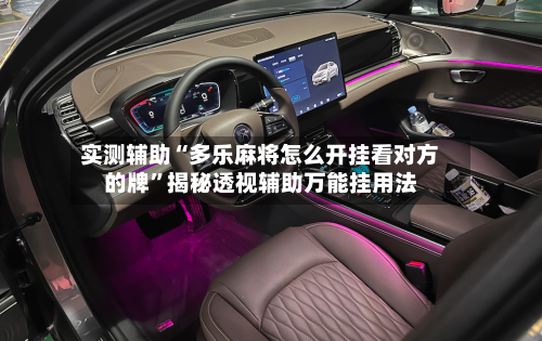 实测辅助“多乐麻将怎么开挂看对方的牌”揭秘透视辅助万能挂用法-第1张图片
