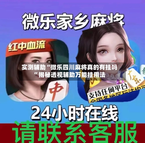 实测辅助“微乐四川麻将真的有挂吗”揭秘透视辅助万能挂用法-第2张图片