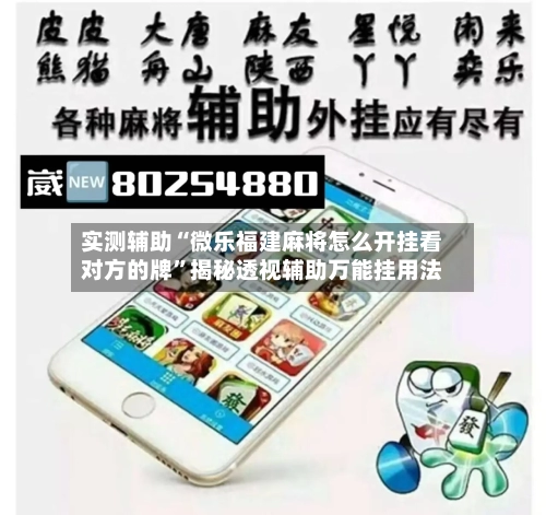 实测辅助“微乐福建麻将怎么开挂看对方的牌”揭秘透视辅助万能挂用法-第1张图片