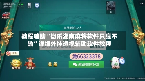教程辅助“微乐湖南麻将软件只赢不输	”详细外挂透视辅助软件教程-第1张图片