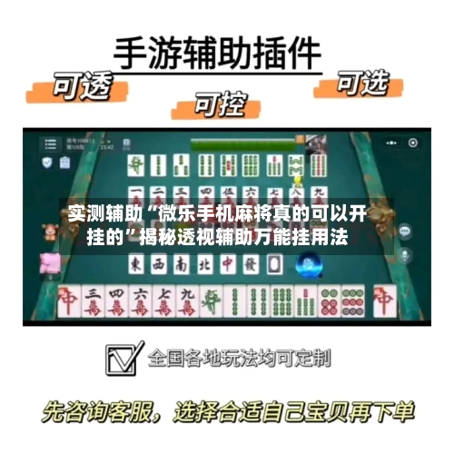 实测辅助“微乐手机麻将真的可以开挂的”揭秘透视辅助万能挂用法-第2张图片