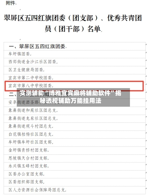 实测辅助“博雅宜宾麻将辅助软件	”揭秘透视辅助万能挂用法-第1张图片