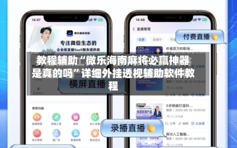 教程辅助“微乐海南麻将必赢神器是真的吗”详细外挂透视辅助软件教程-第1张图片