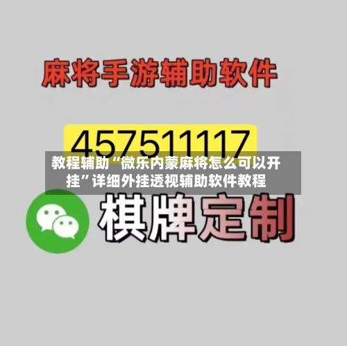 教程辅助“微乐内蒙麻将怎么可以开挂”详细外挂透视辅助软件教程-第3张图片