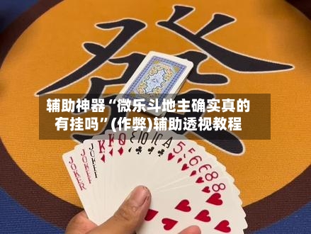 辅助神器“微乐斗地主确实真的有挂吗”(作弊)辅助透视教程-第1张图片