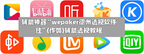 辅助神器“wepoker德州透视软件挂”(作弊)辅助透视教程-第1张图片