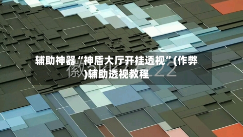 辅助神器“神盾大厅开挂透视”(作弊)辅助透视教程-第1张图片