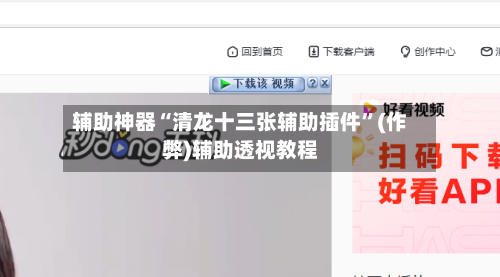 辅助神器“清龙十三张辅助插件	”(作弊)辅助透视教程-第2张图片