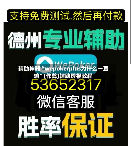 辅助神器“wepokerplus为什么一直输	”(作弊)辅助透视教程-第1张图片