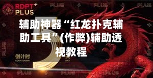 辅助神器“红龙扑克辅助工具	”(作弊)辅助透视教程-第1张图片