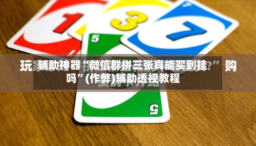 辅助神器“微信群拼三张真能买到挂吗”(作弊)辅助透视教程-第3张图片